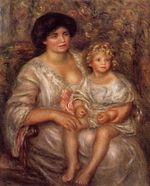 Madame Thurneyssan and her daughter 1910